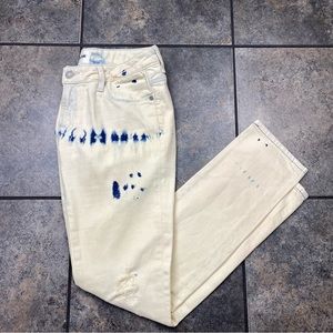 Women’s Belair Acid Wash Stained Denim Jeans Size T38
